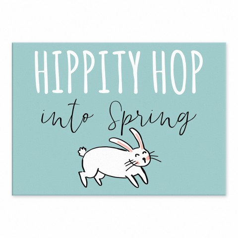 Hippity Hop into Spring 5x7 Tabletop Canvas