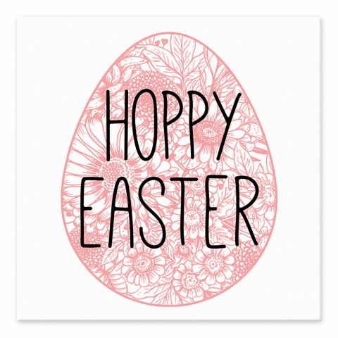 Hoppy Easter Egg 6x6 Tabletop Art Print
