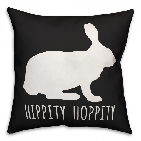 Hippity Hoppity 18x18 Spun Poly Pillow