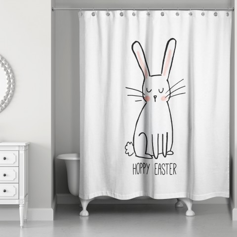 Hoppy Easter 71x74 Shower Curtain
