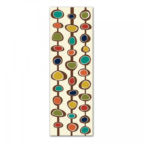 Midcentury Modern Pods 12x36 Canvas Wall Art