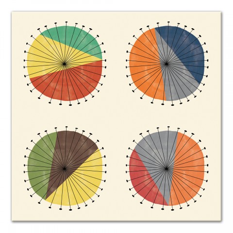 Groovy Blooms 12x12 Canvas Wall Art