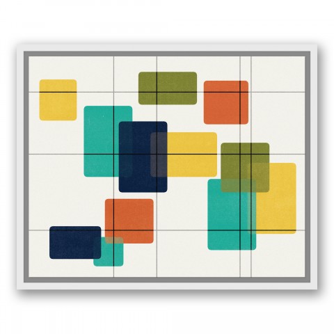 Revelations 16x20 White Floating Framed Canvas