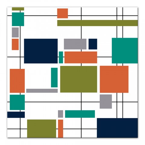 Crossing Traffic 16x16 Canvas Wall Art