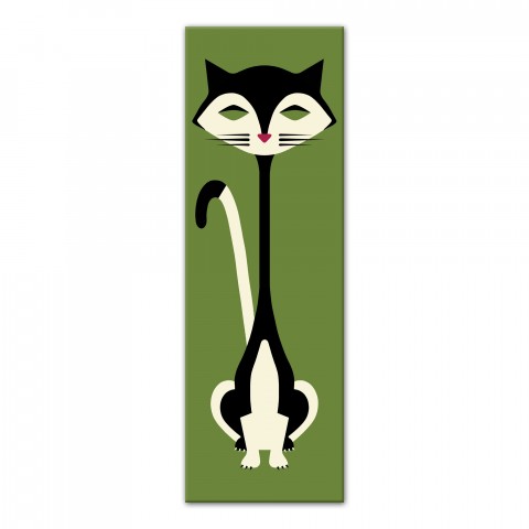 Mod Cat 12x36 Canvas Wall Art