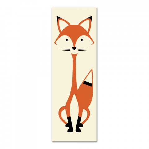 Mod Fox 12x36 Canvas Wall Art