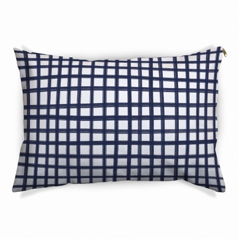 Navy Check 30x40 Indoor / Outdoor Pet Bed