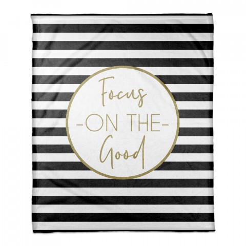 Focus On The Good 50x60 Coral Fleece Blanket