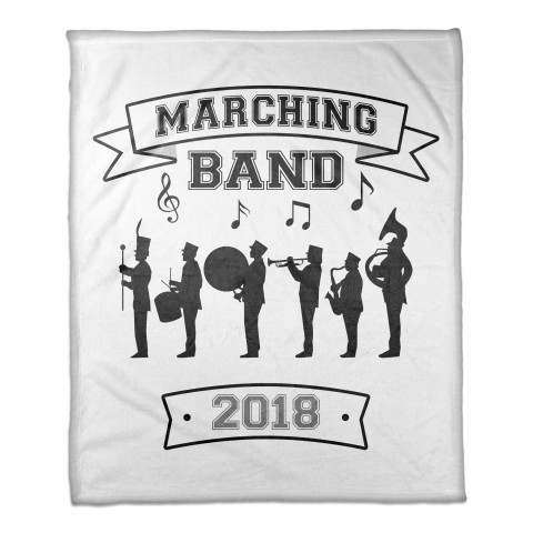 Marching Band 50x60 Personalized Coral Fleece Blanket