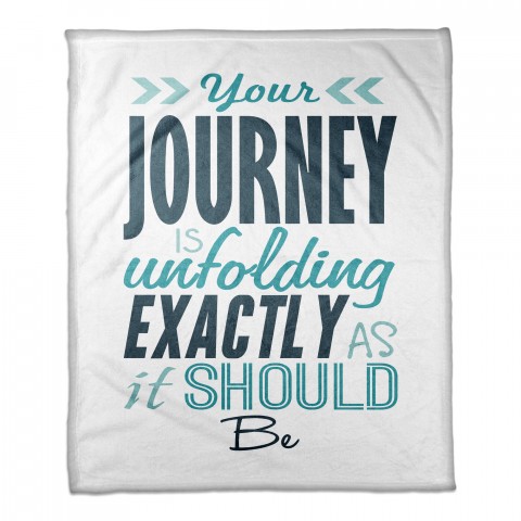 Your Journey Is Unfolding Exactly As It Should 50x60 Coral Fleece Blanket