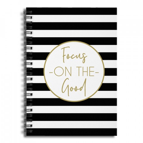 Focus on the Good 6x8 Ruled Spiral Notebook