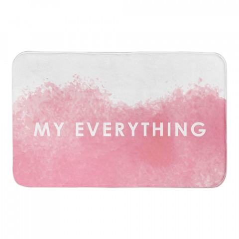 My Everything Watercolor 34x21 Bath Mat