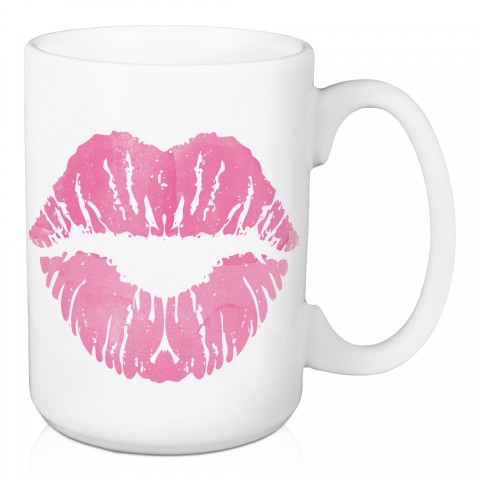 Hot Pink Kiss 15 oz Mug