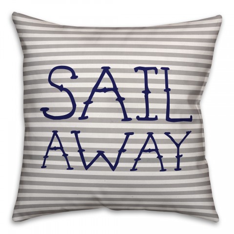 Sail Away 18x18 Spun Poly Pillow