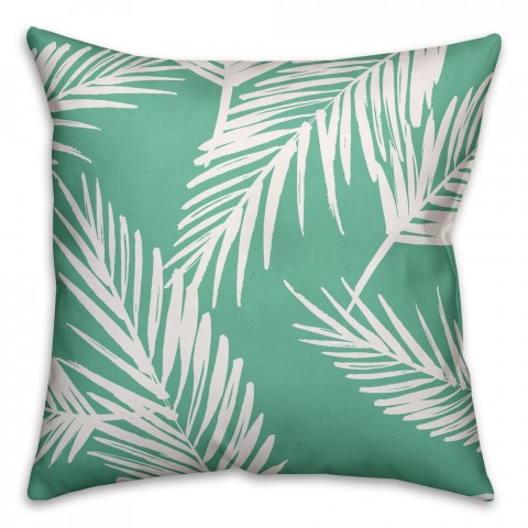 Mint Palms 26x26 Spun Poly Pillow