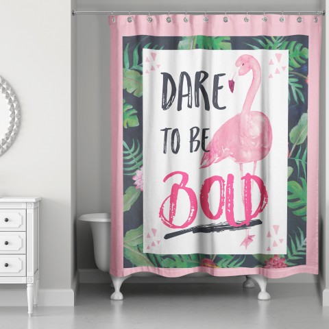Dare to be Bold 71x74 Shower Curtain