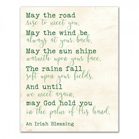 Irish Blessing 11x14 Canvas Wall Art