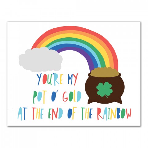 You're My Pot of Gold 11x14 Canvas Wall Art