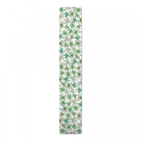 Clover Sketch Cotton Twill Runner