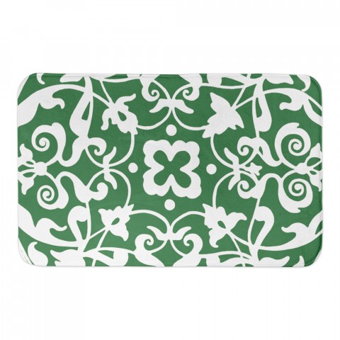 Green Irish Medallion 34x21 Bath Mat