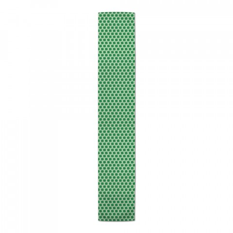 Green Clover Field Cotton Twill Runner