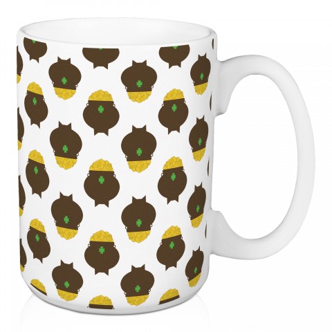 Pots of Gold Pattern 15 oz Mug