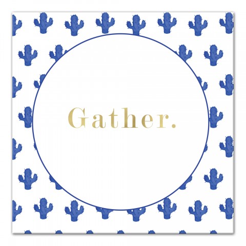 Gather Cactus 16x16 Canvas Wall Art