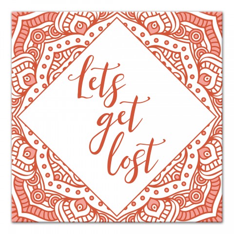 Let's Get Lost 16x16 Canvas Wall Art