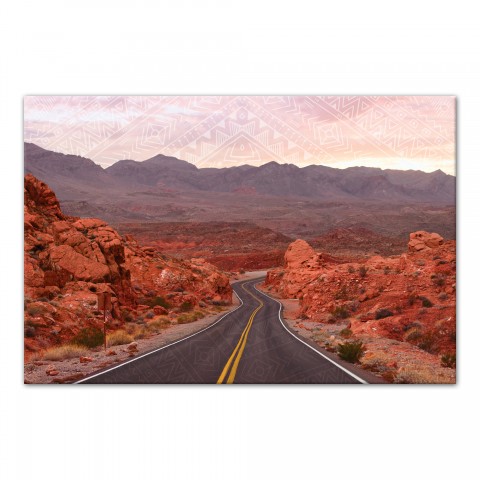 Tribal Print Desert 20x30 Canvas Wall Art
