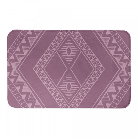 Purple Tribal Pattern 34x21 Bath Mat