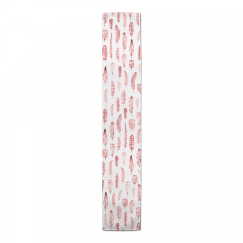Watercolor Feathers Runner