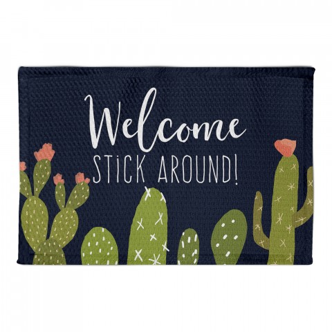 Welcome Stick Around 2x3 Area Rug