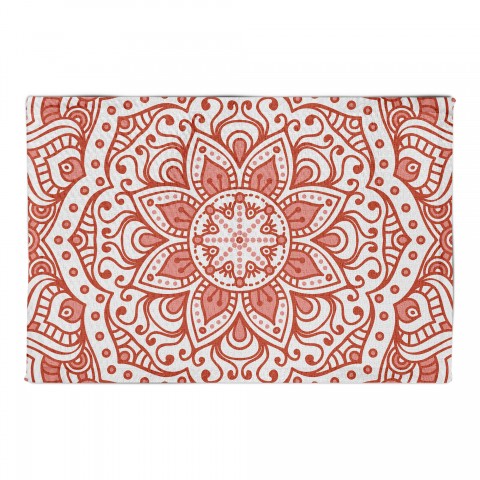 Coral Mandala 2x3 Area Rug