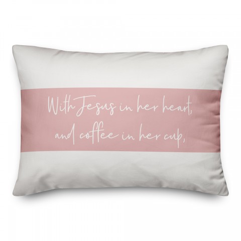 Blessings Come Down 14x20 Spun Poly Pillow