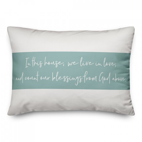 Live in Love 14x20 Spun Poly Pillow