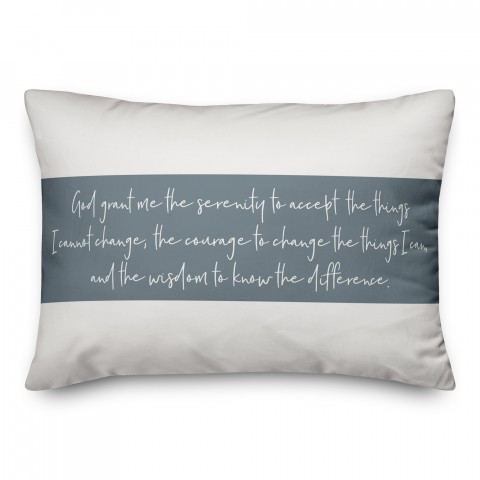 Serenity Prayer 14x20 Spun Poly Pillow
