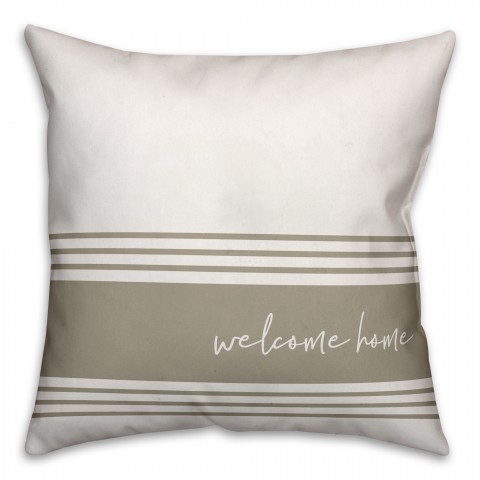 Welcome Home 18x18 Spun Poly Pillow