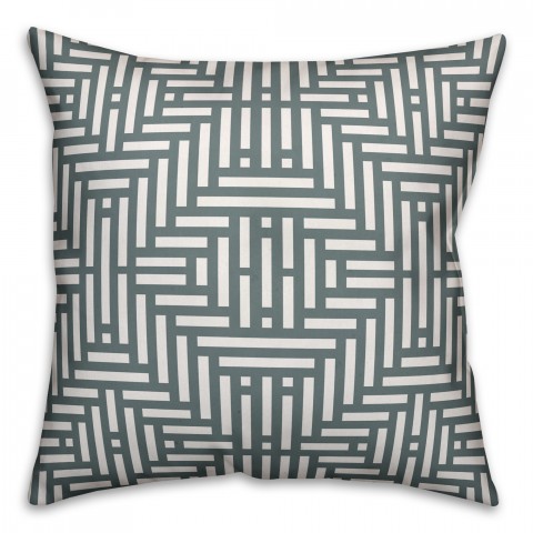 Aztec Line Pattern 26x26 Spun Poly Pillow