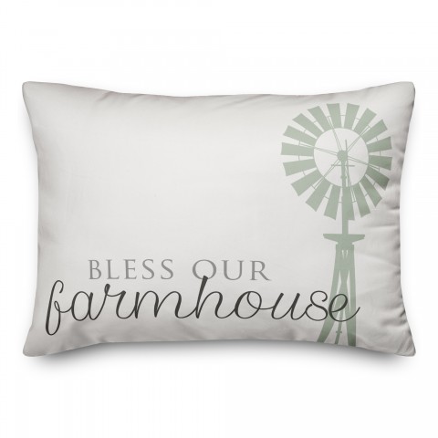 Bless Our Farmhouse 14x20 Spun Poly Pillow