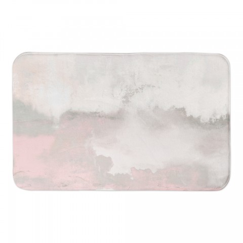 Blush Textured Print 34x21 Bath Mat