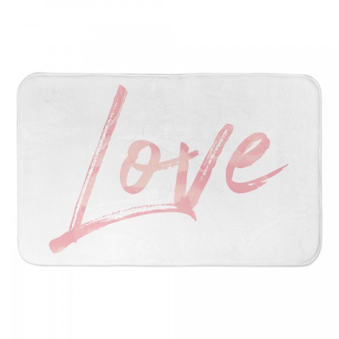 Millennial Pink Love 34x21 Bath Mat