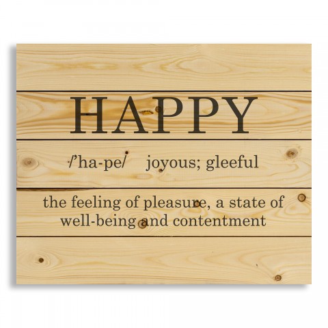 Happy Definition 22x18 Pallet Wood Art