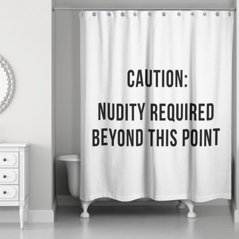 Nudity Required 71x74 Shower Curtain