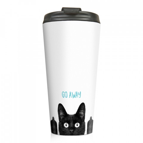 Go Away 15 oz Travel Mug