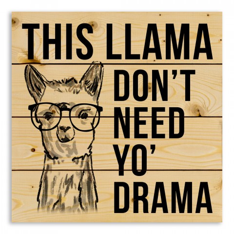 Don’t Need Your Drama 14x14 Pallet Wood Art