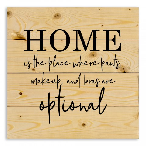 No Place Like Home 14x14 Pallet Wood Art