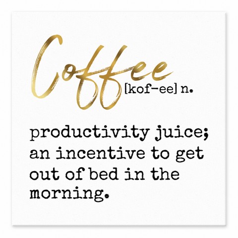 Coffee Definition 6x6 Tabletop PGW Canvas