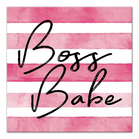 Boss Babe 16x16 Canvas Wall Art