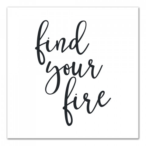 Find Your Fire 12x12 Canvas Wall Art