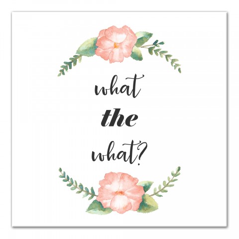 What The What? 12x12 Canvas Wall Art